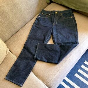 NWT J. Crew Vintage Slim Straight Jeans 90s Dark Resin Rinse Wash 29 Petite